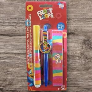 Froot Loops New Scented Highlighter, Pen, and Bookmark - Back to School